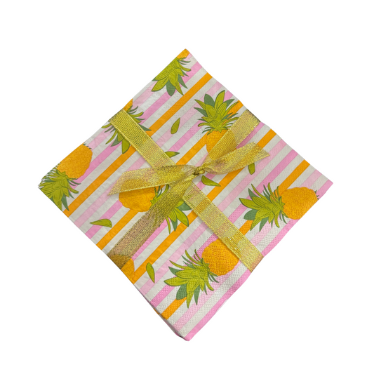 SERVIETTES EN PAPIER - ANANAS