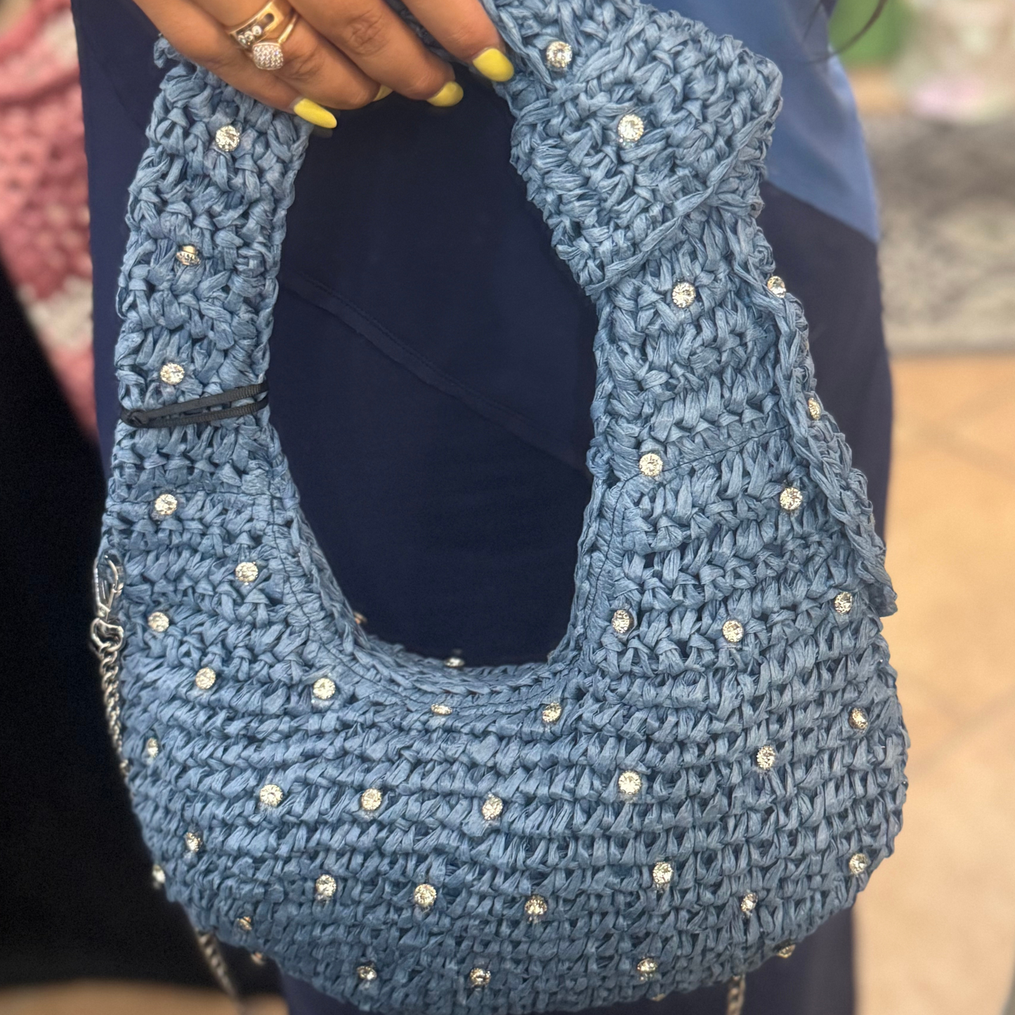 SAC BABY STRASS - BLUE