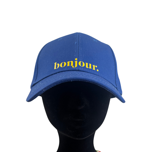 CASQUETTE BONJOUR - BLEUE